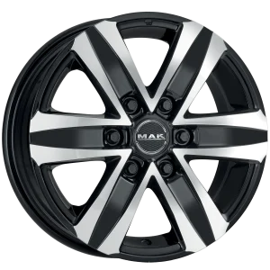 Mak Wheels – STONE6 – Black – 18″x8″ 15mm – Summer Wheels – F80806TBM15VH2X